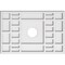 Ekena Millwork Beaux Architectural Grade PVC Ceiling Medallion, 20"W x 13 3/8"H x 3"ID x 7"C x 1"P, One-Piece CMP20X13BX-03000 - alternate 1